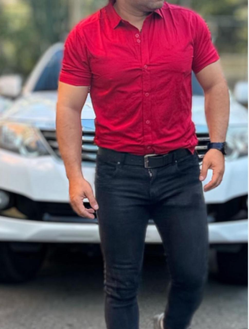 COMBO DE 3 CAMISA+JEANS+CORREA CUERO
