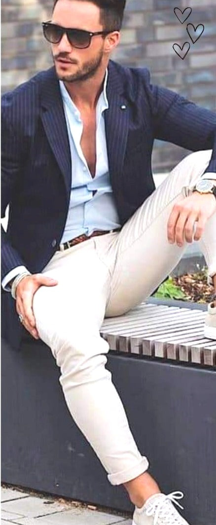 COMBO DE 4 PRENDAS CAMISA+PANTALON+BLEIZER+CORREA CUERO
