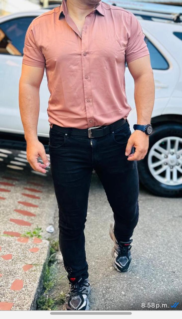 COMBO DE 3 CAMISA+JEANS+CORREA CUERO