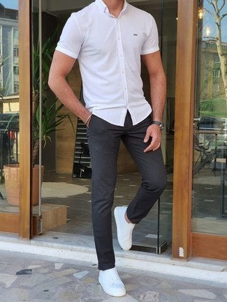 COMBO DE 3 CAMISA+JEANS+CORREA CUERO