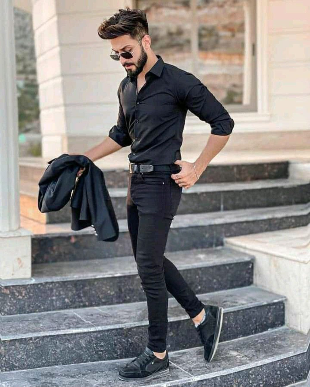 COMBO DE 3 PIEZAS CAMISA, PANTALON Y CORREA EN CUERO