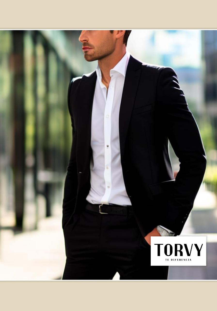 COMBO DE 4 PRENDAS CAMISA+PANTALON+BLEIZER+CORREA CUERO
